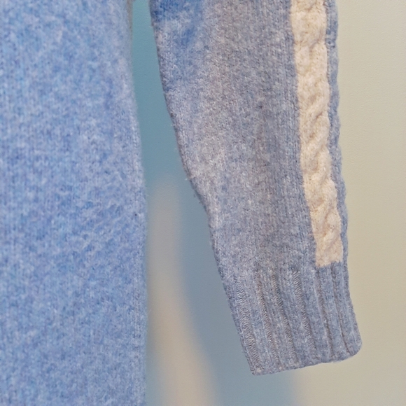 🅱️🅾️G🅾️! thick winter blue beige knits sweater - Picture 4 of 5